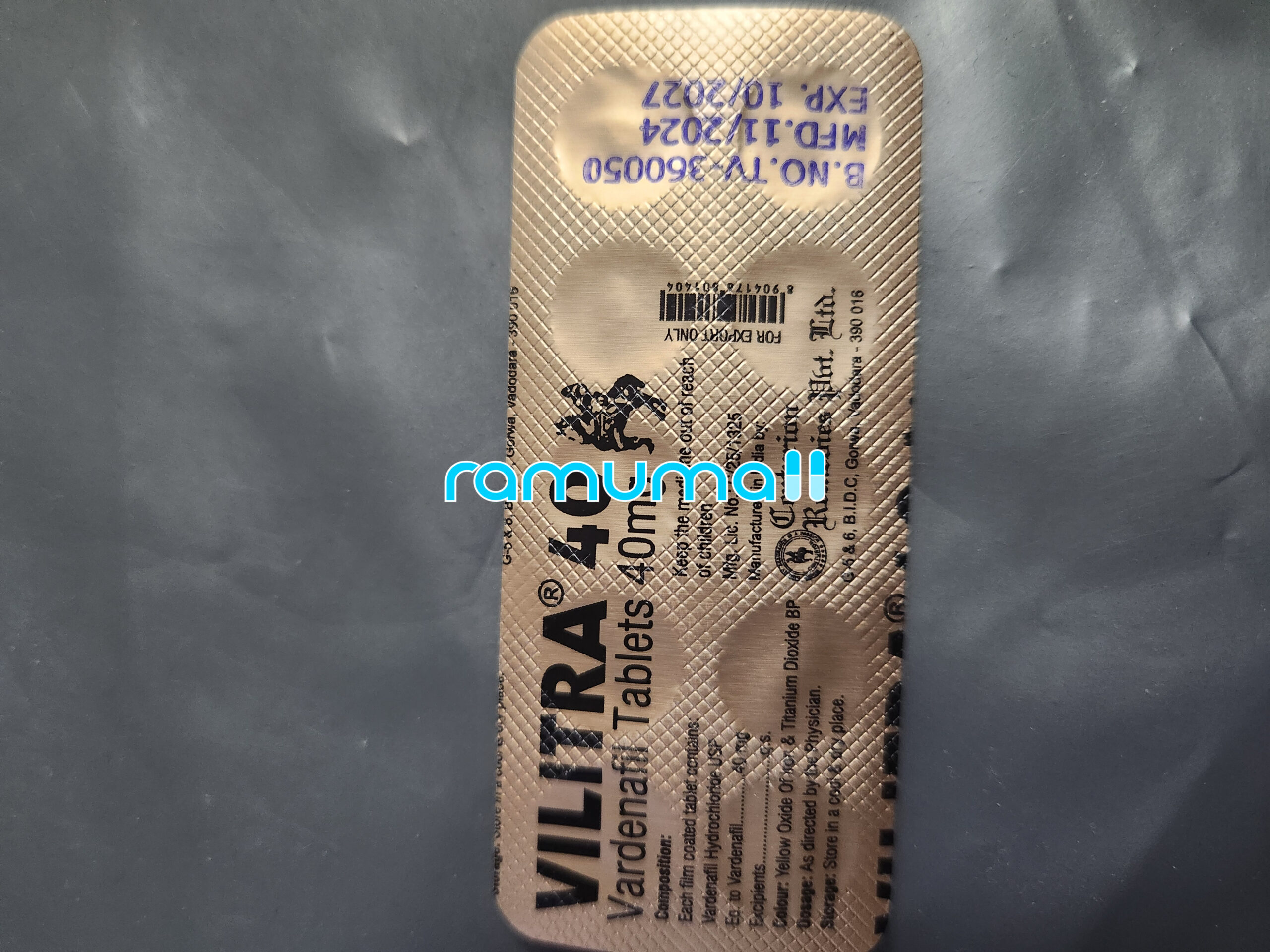 빌리트라 40mg (레비트라) 직구 후기