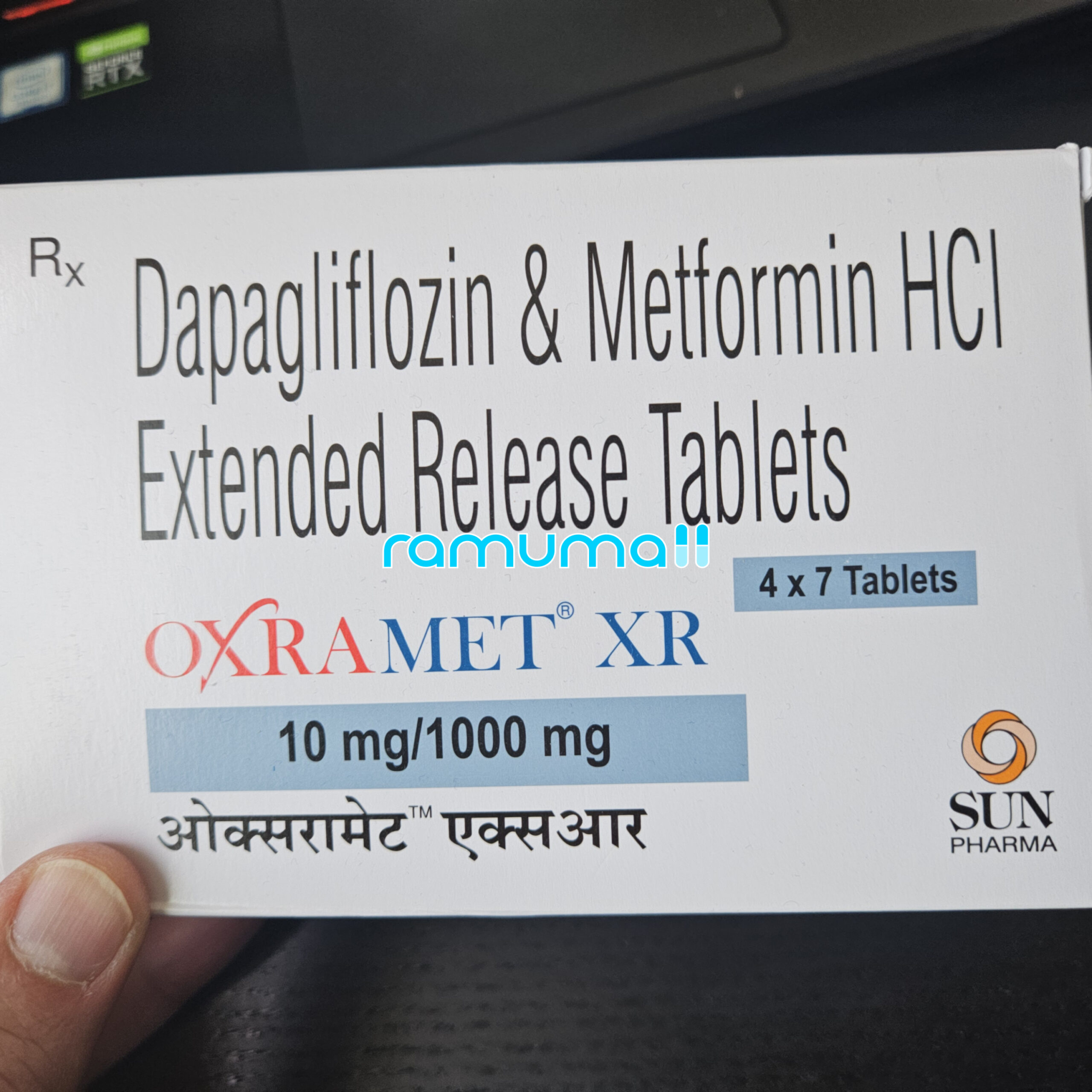 옥스라메트 XR 10/1000mg ( 다파글리플로진 + 메트포르민 Dapagliflozin 10mg + Metformin 1000mg ) 직구 후기