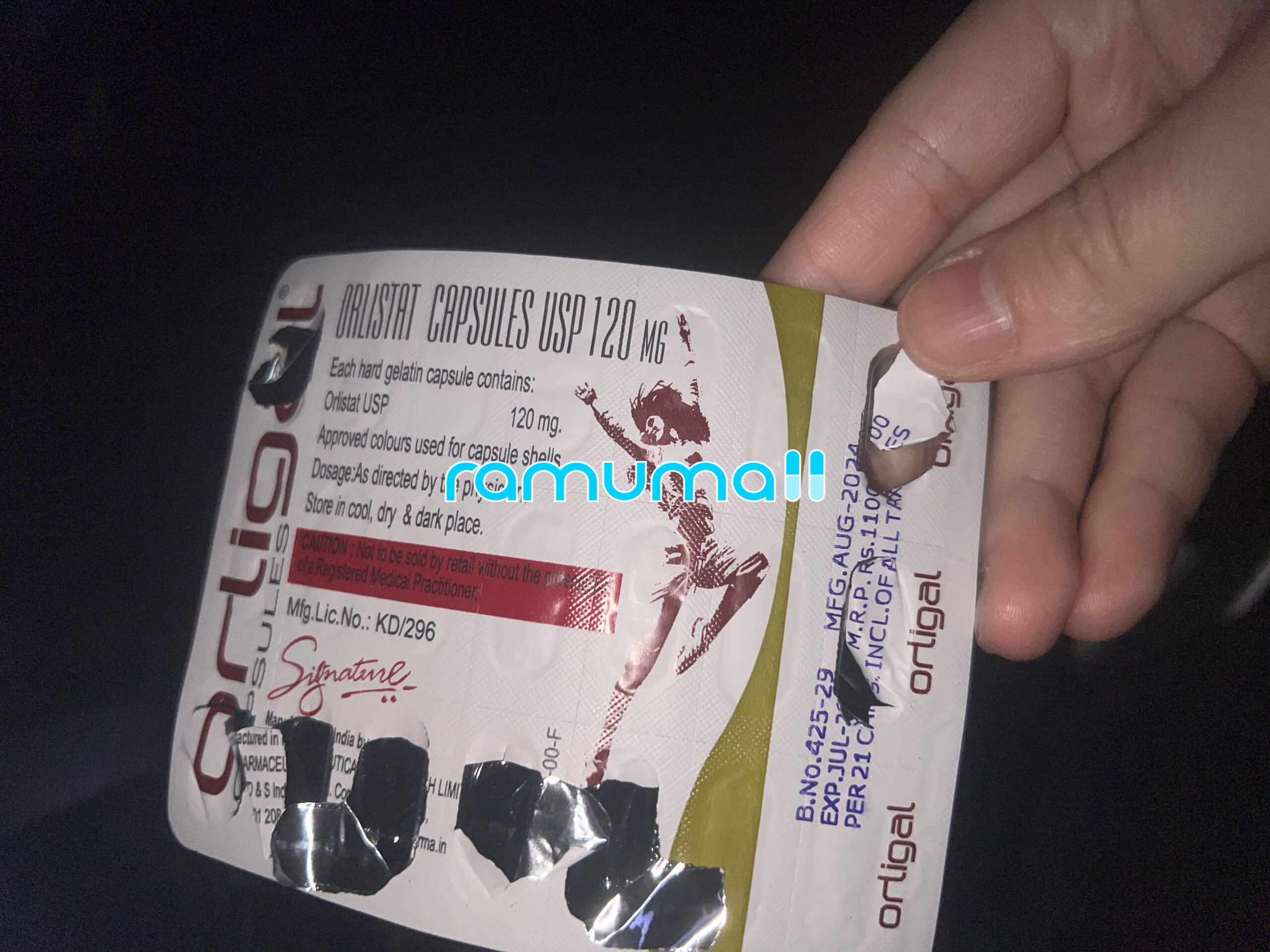 오르리스타트  올리갈 120mg (제니칼) 직구 후기